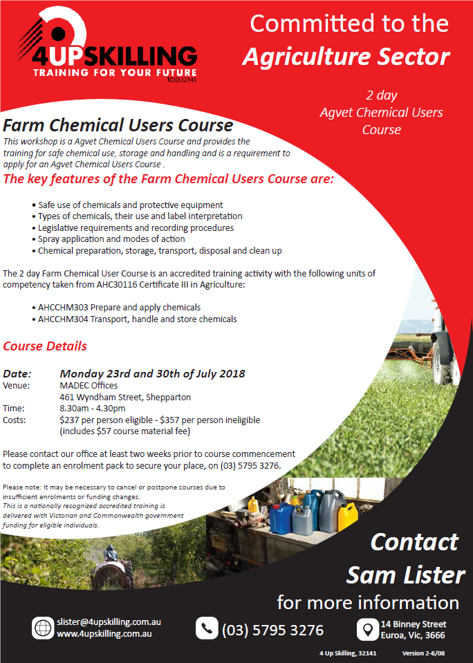 Chemical Users Course Shepparton